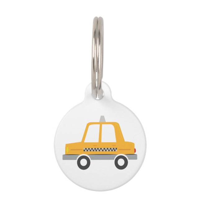 Médaillon Pour Animaux Taxi (Devant)
