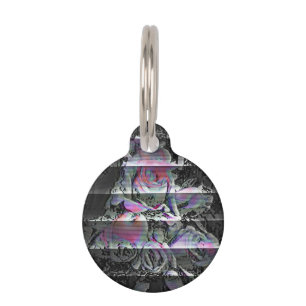 Médaillon Pour Animaux Techno Bouquet