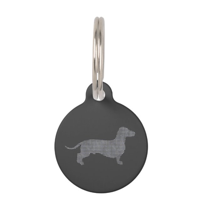 Médaillon Pour Animaux Teckel pointillé (Devant)