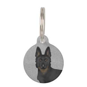 Médaillon Pour Animaux Tête de chien de dessin animé mignon Berger Allema
