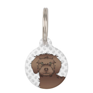 Médaillon Pour Animaux Tête de chien de dessin animé mignonne Mini Golden