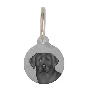 Médaillon Pour Animaux Tête de Labrador Retriever noir Chien Lab mignon G