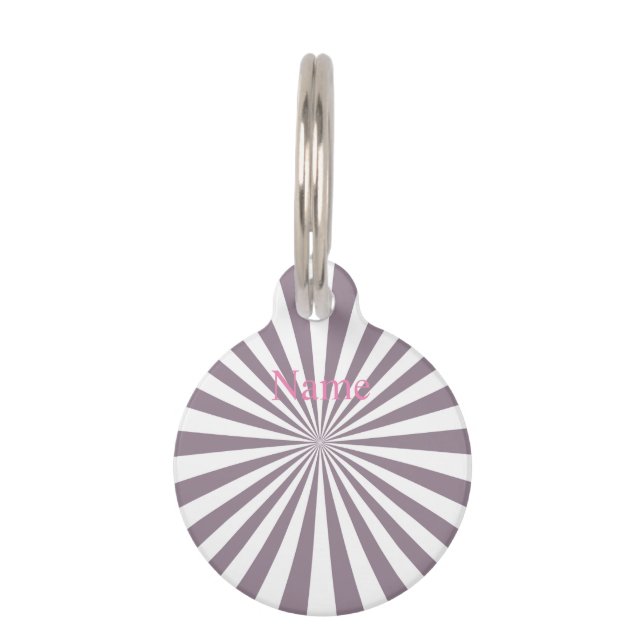 Médaillon Pour Animaux Thunder_Cove de Starburst Abstrait (Devant)