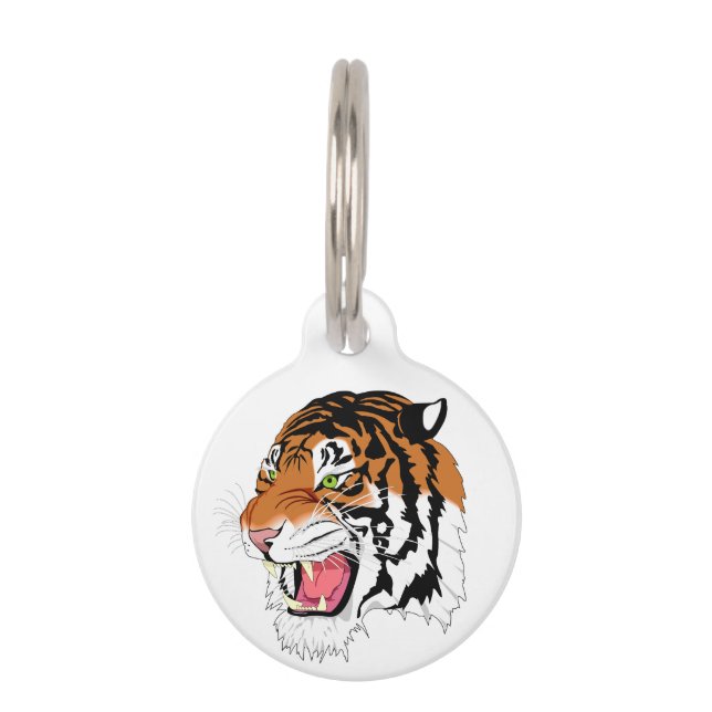 Médaillon Pour Animaux Tigre (Devant)