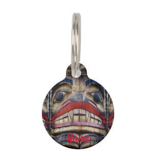 Médaillon Pour Animaux Tonnerre à visage totem