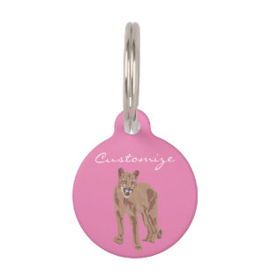 Médaillon Pour Animaux Tonnerre-Cove du Lion de la montagne Cougar Puma