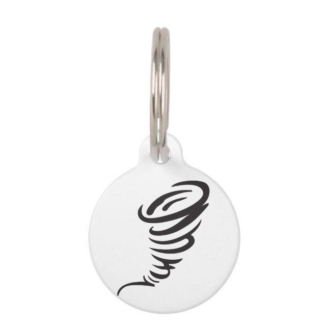 Médaillon Pour Animaux Tornade (Devant)