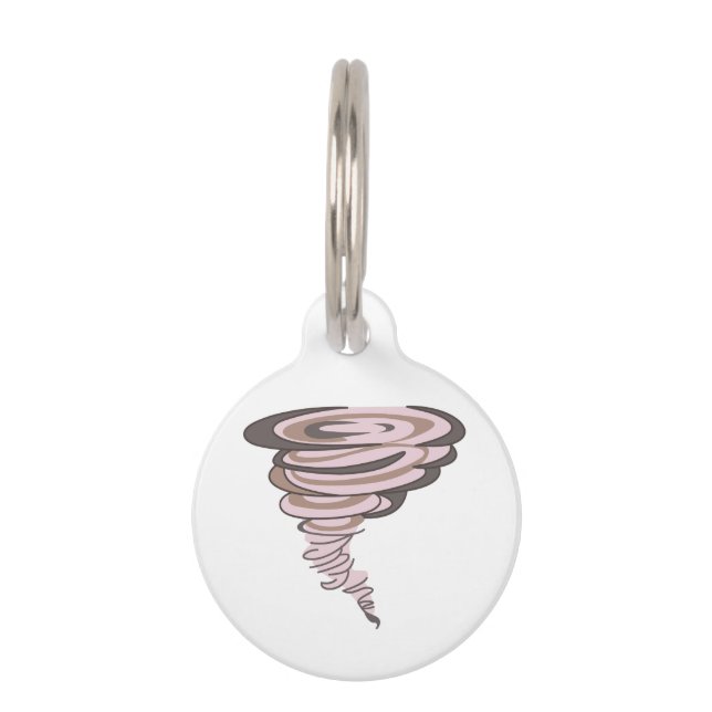 Médaillon Pour Animaux Tornade (Devant)