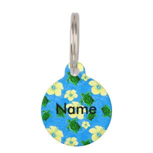 Médaillon Pour Animaux Tortue de mer verte hawaïenne