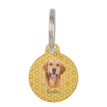 "Toujours élégant Stylish Golden Retriever Floral