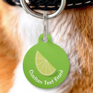 Médaillon Pour Animaux Tranche de citron vert
