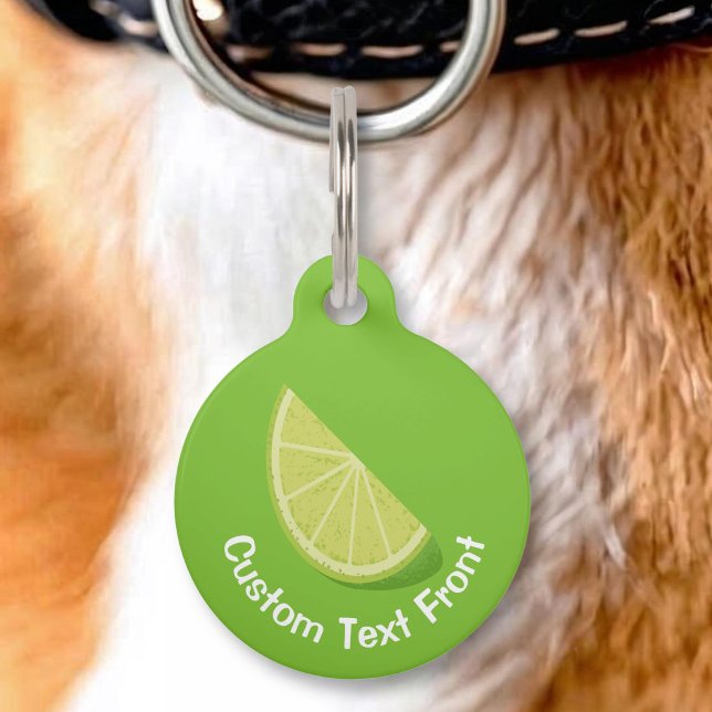 Médaillon Pour Animaux Tranche de citron vert (Créateur téléchargé)