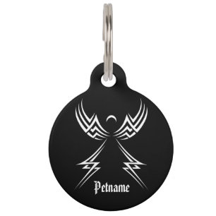 Médaillon Pour Animaux Tribal Angel personnalisé marque de couleur