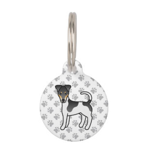 Médaillon Pour Animaux Tricolor Smooth Fox Terrier Chien de Dessin Animé