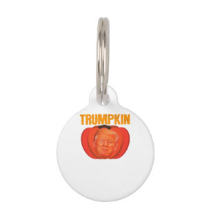 Médaillon Pour Animaux Trumpkin Halloween Jack-o'-lantern Graphic Funny