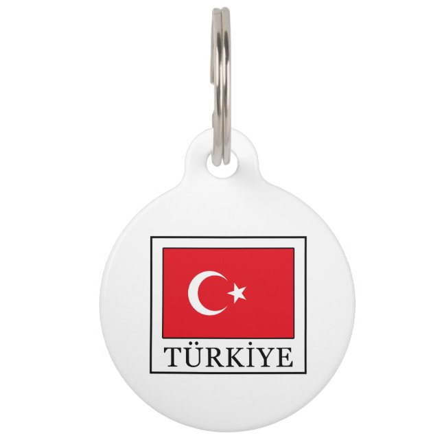 Médaillon Pour Animaux Türkiye (Devant)