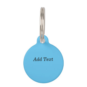 Médaillon Pour Animaux Turquoise Ajouter un Modèle personnalisé de texte