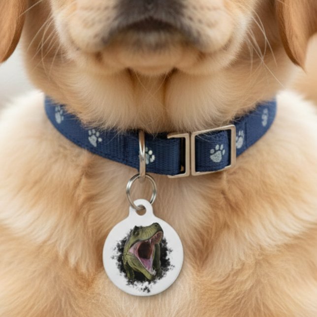 Médaillon Pour Animaux Tyrannosaurus Dinosaur Chien de compagnie Chat ID  (Créateur téléchargé)