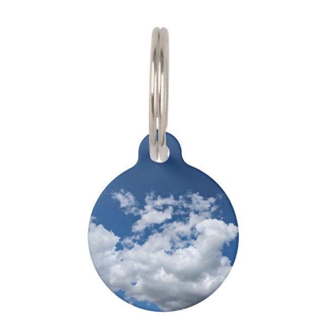 Médaillon Pour Animaux Un doux patch de nuages (Devant)