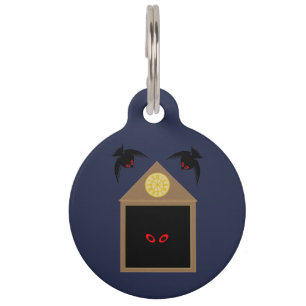 Médaillon Pour Animaux Un manque de bonté Ravens Halloween Personnalisé