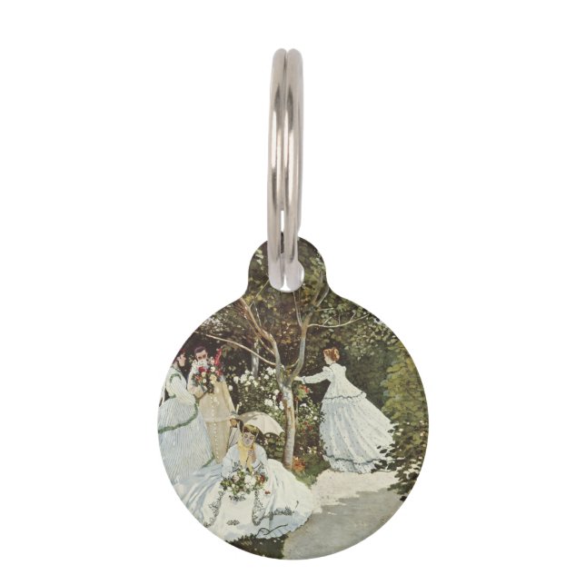 Médaillon Pour Animaux Un moulin à vent à Zaandam Claude Monet Button (Devant)