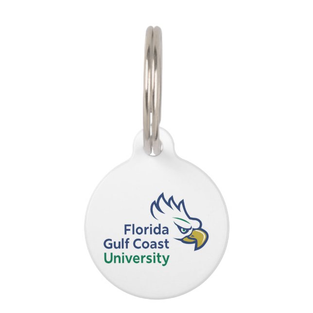 Médaillon Pour Animaux Université de la côte du golfe de Floride | FGCU A (Devant)