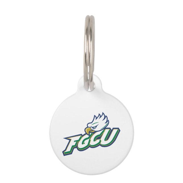 Médaillon Pour Animaux Université de la côte du golfe de Floride | FGCU E (Devant)