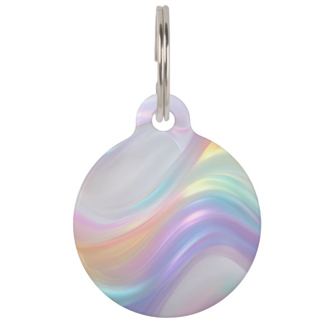 Médaillon Pour Animaux Vagues de Lumière (Devant)