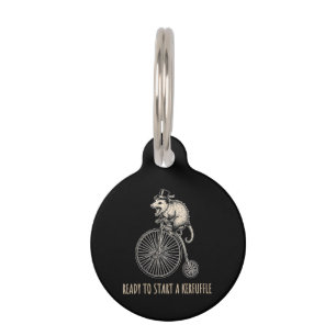Médaillon Pour Animaux Vélo Ancien Pagaille Opossum Hurleur