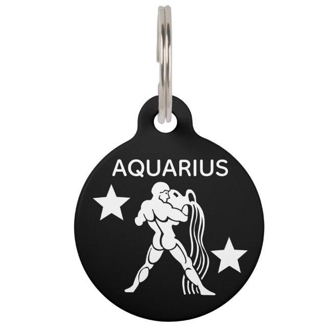 Médaillon Pour Animaux Verseau (Devant)