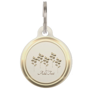Médaillon Pour Animaux Vibe Gold Holiday