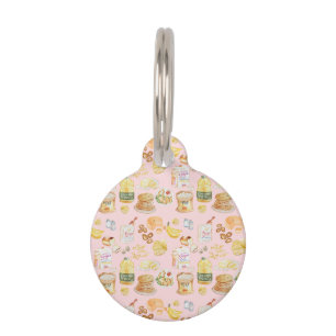 Médaillon Pour Animaux vinatfast water color pattern- flandre