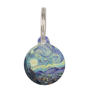 Médaillon Pour Animaux Vincent Van Gogh La Nuit étoilée 