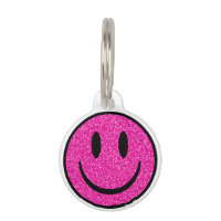 Visage de sourire rose Parties scintillant