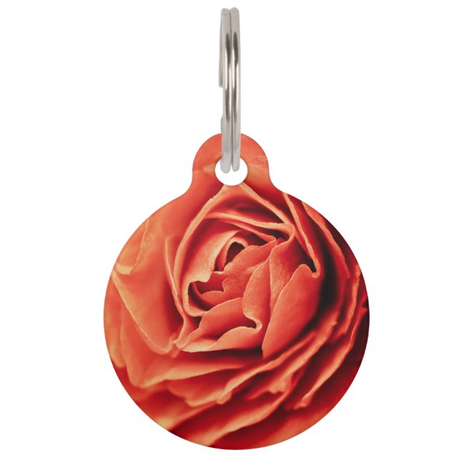 Médaillon Pour Animaux vivant rose (Devant)