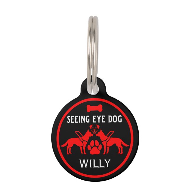 Médaillon Pour Animaux Voir Des Cadeaux De Chiens D'Oeil (Devant)