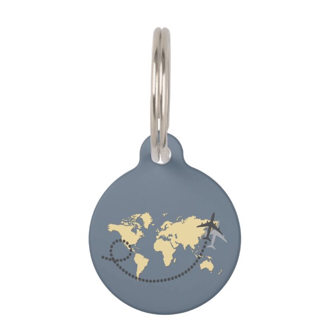 Médaillon Pour Animaux Voyons l'illustration du monde (Devant)