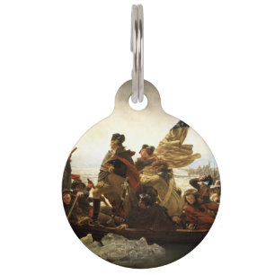 Médaillon Pour Animaux Washington Crossing the Delaware