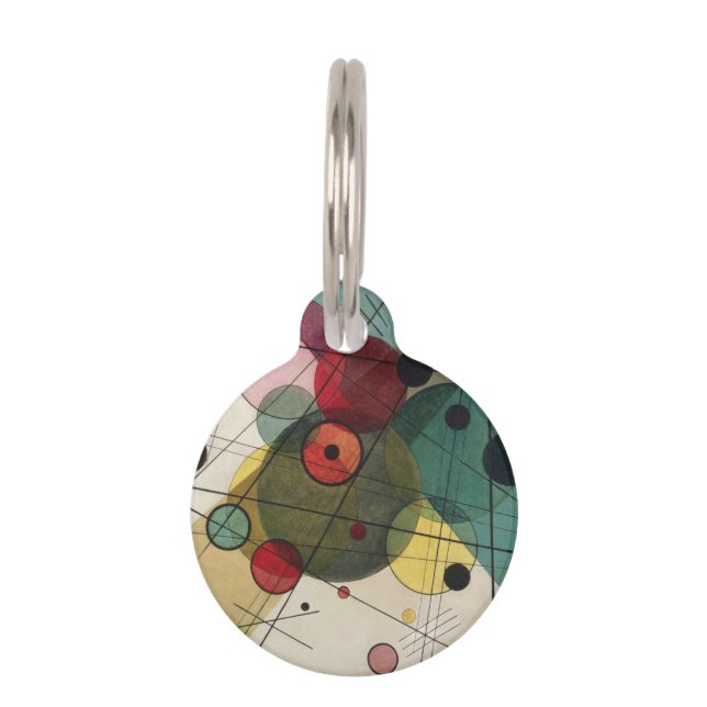 Médaillon Pour Animaux Wassili Kandinsky - Cercles en cercle (Devant)