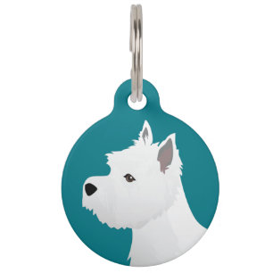 Médaillon Pour Animaux West Highland White Terrier Conception de base de