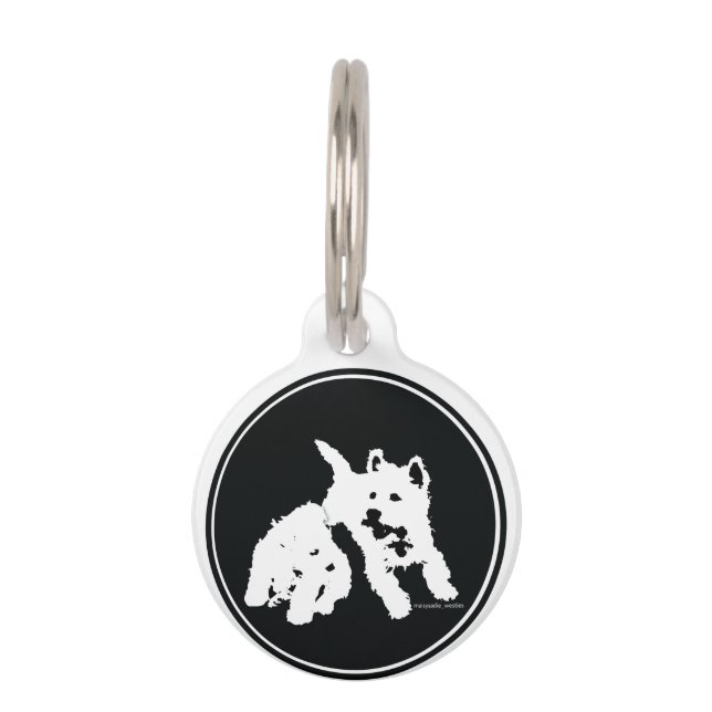 Médaillon Pour Animaux Westies (Devant)
