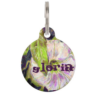 Médaillon Pour Animaux Wild Morning Glory par Alexandra Cook