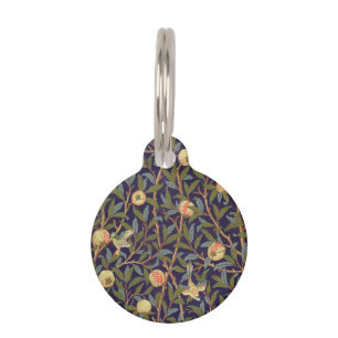 Médaillon Pour Animaux William Morris Oiseau Et Grenade Art Vintage