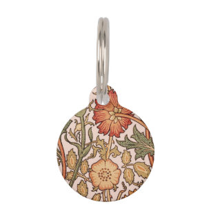 Médaillon Pour Animaux William Morris Rose Flower Fond d'écran Motif