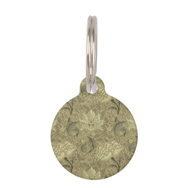 Médaillon Pour Animaux William Morris Windrush Motif de fond d'écran (Devant)