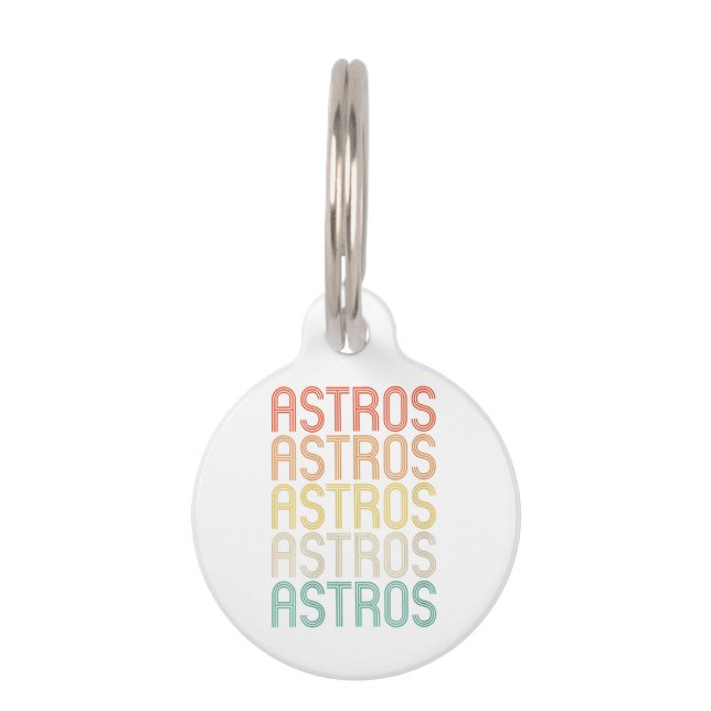 Médaillon Pour Animaux Womens Astros  (Devant)