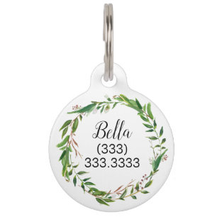 Médaillon Pour Animaux Wreath Laurel