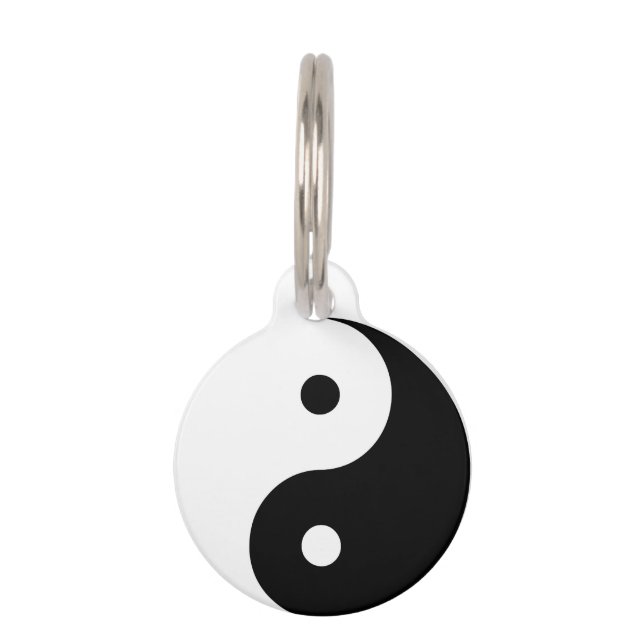MÉDAILLON POUR ANIMAUX "YIN YANG " (Devant)