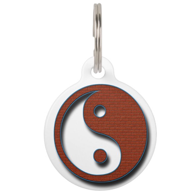 Médaillon Pour Animaux Yin Yang par Shirley Taylor (Devant)