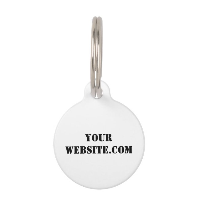 Médaillon Pour Animaux YourWebSite.com (Devant)